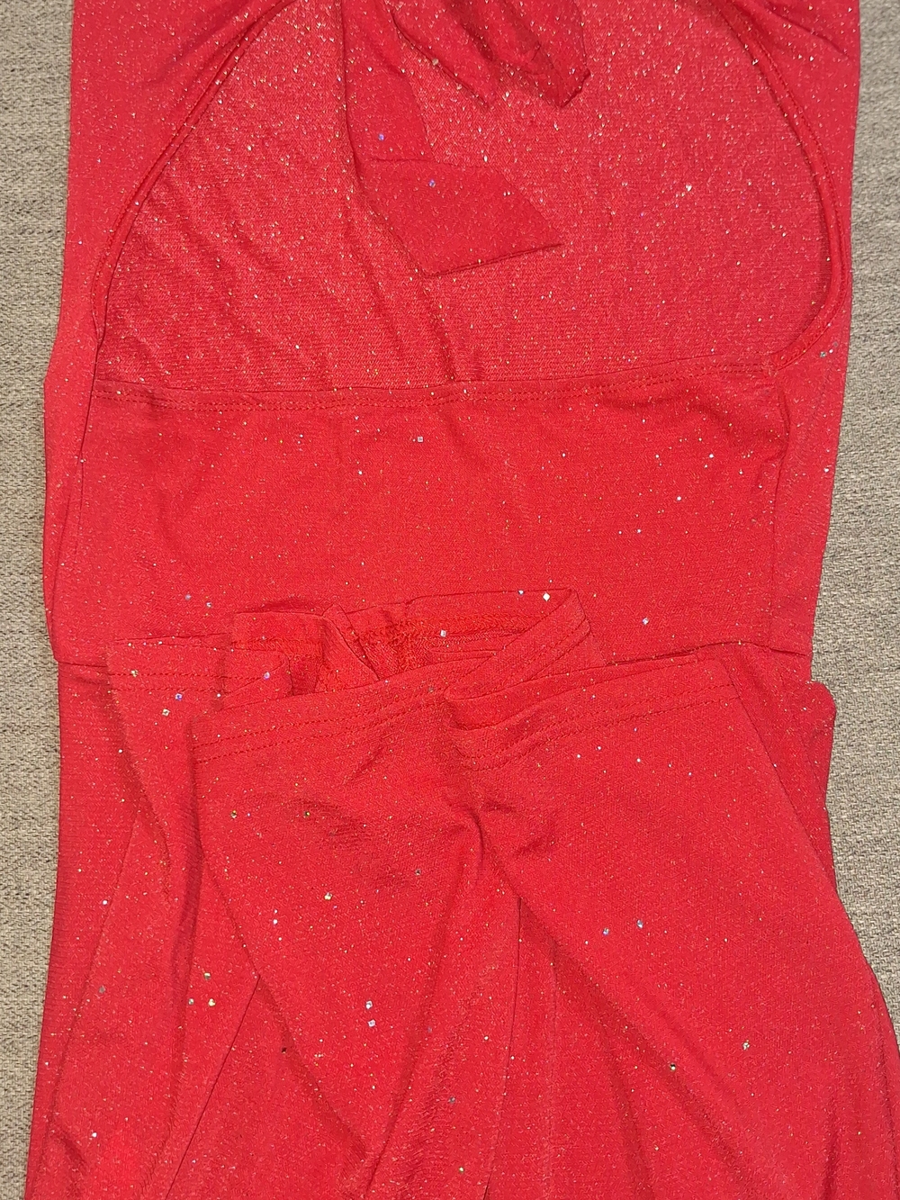 Backless Red Sparkle Dress for Women